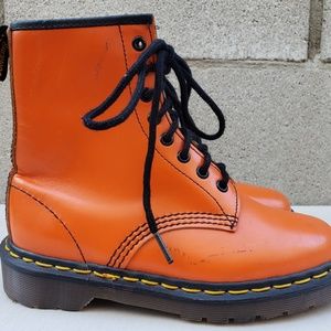 Vintage Dr Martens 1460 8 Hole Orange